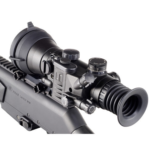 Load image into Gallery viewer, Rear View of Bering Optics D-750 Elite Night Vision Sight On A Rifle. This NV Scope Is Suitable for Night Hunting, Nighttime Law Enforcement Operations, Tactical Engagements And Other Military Applications
