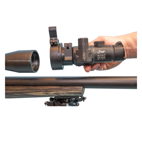 Load image into Gallery viewer, Bering Optics Night Probe Mini Night Vision Clip-On Attachments For Night Hunting Converts Your Daytime Rifle Scope To A Night Vision Sight 
