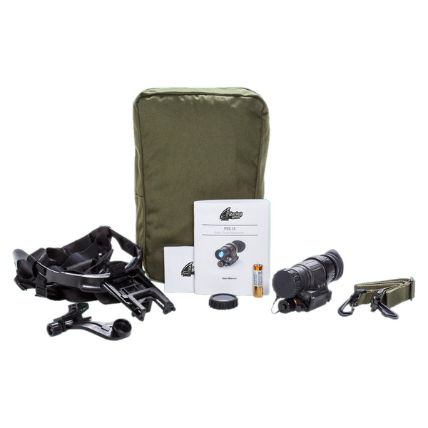 Load image into Gallery viewer, Bering Optics PVS-14 Monocular Kit With Headgear, Helmet Mount And Other Acsessories
