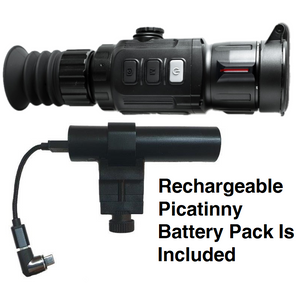 Bering Optics Hogster Digital NV Weapon Sight With External Picatinny-Mountable Rechargeable Powerbank