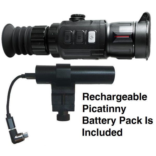 Load image into Gallery viewer, Bering Optics Hogster Digital NV Weapon Sight With External Picatinny-Mountable Rechargeable Powerbank
