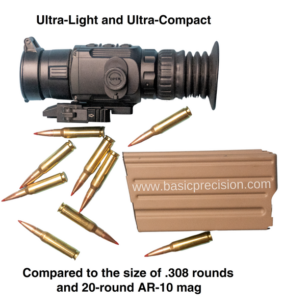 Load image into Gallery viewer, Super Hogster / Hogster Vibe Is Shown Compared To The Size Of .308 Rounds And 20-Round Ar-10 Mag 
