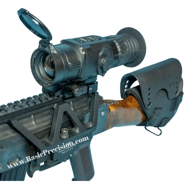 Load image into Gallery viewer, Bering Optics Super Hogster / Hogster Vibe Thermal Sight For Night Hunting Is Shown Installed On An AK Platform Rifle

