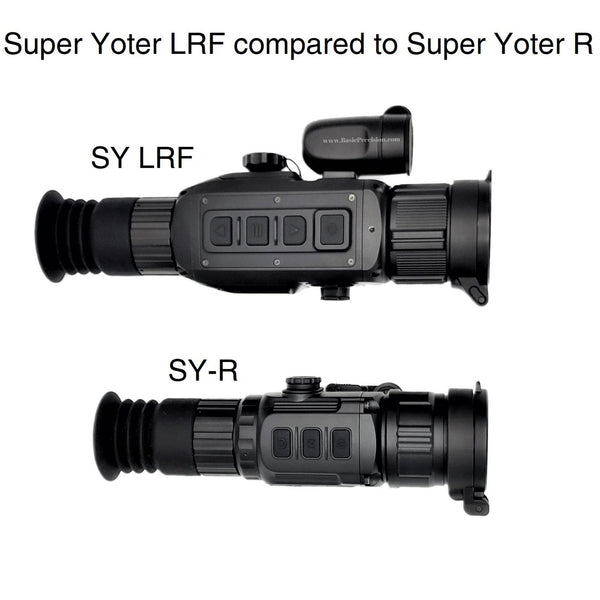 Load image into Gallery viewer, Bering Optics Super Yoter LRF Thermal Scope Shown Compared to Super Yoter R Thermal Weapon Sight 

