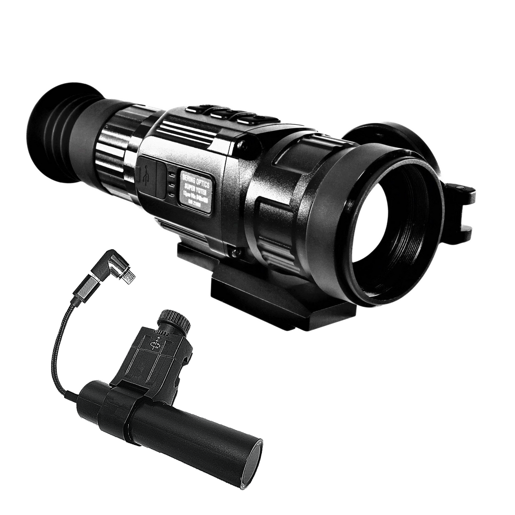 Bering Optics Super Yoter R Thermal Scope with Picatinny Mountable Rechargeable Battery Pack with Sfety Magnetic Disconector and USB Cables